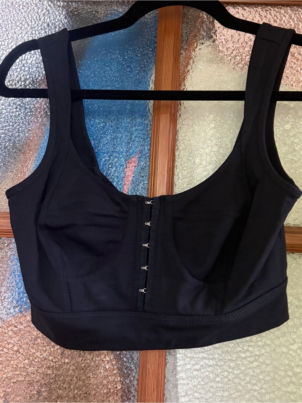 FP Movement by Free People Black Front-Hook Bustier Sports Bra